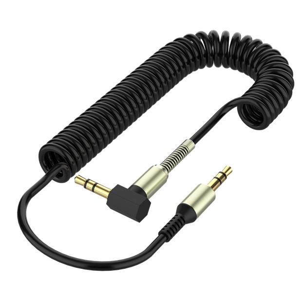 Electronics Car & Vehicle Electronics MM Coiled Audio Cable Wire Headphone Aux Input Cable 6ft