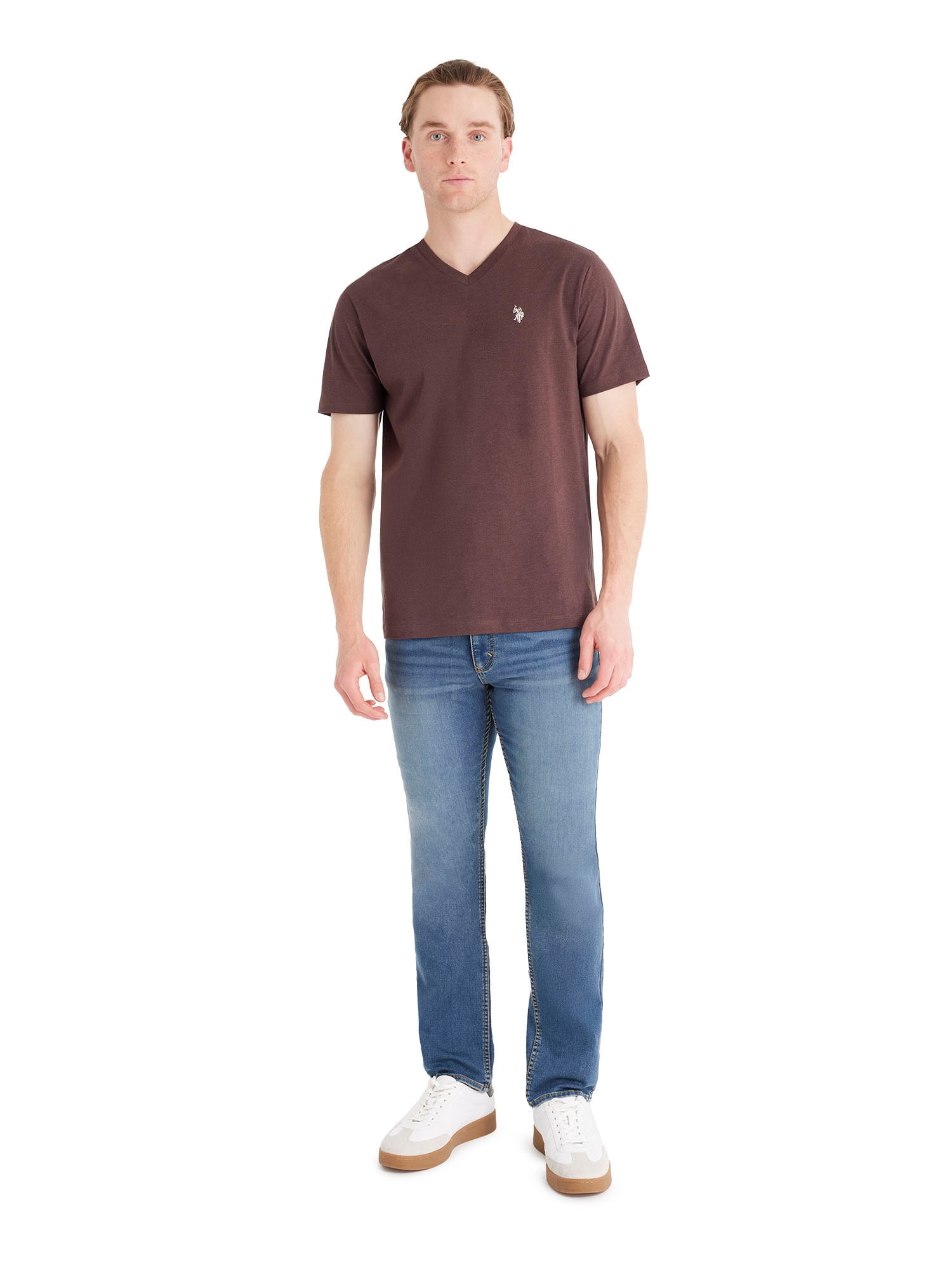 U.S. Polo Assn. Men's Basic Short Sleeve V-Neck T-Shirt