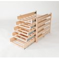 thumbnail image 4 of Wine Logic In-Cabinet Sliding Tray Wine Rack, 30-Bottle, Solid Maple Wood, Unstained with Clear Satin Lacquer Finish, 4 of 4