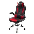 thumbnail image 4 of Furniture of America Lumbar Support & Ergonomic Swivel Gaming Chair, Red and Black, 4 of 13