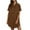 Coffee new2, variant on qolati Summer Dresses for Women Swimsuit Coverup Shirt Dress Button Down Bathing Suit Cover Up Beachwear Casual Solid Curved Hem Blouse Tops