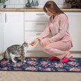 thumbnail image 3 of Pioneer Flower Floral Print Pattern Kitchen Rugs Sets Of 2,Anti Fatigue Kitchen Mat Rugs Non Slip Washable,Decorative Kitchen Floor Mats for Kitchen,Sink,Laundry,17"X30"+17"X47", 3 of 7