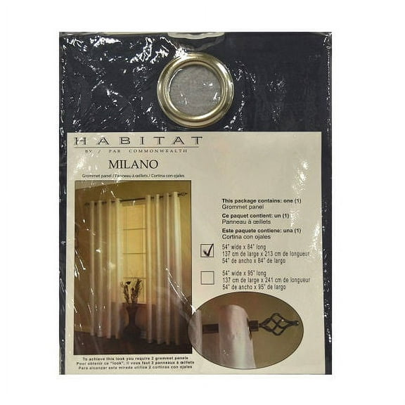 Habitat Milano Grommet Top Window Panel in Navy, 54 x 84 in