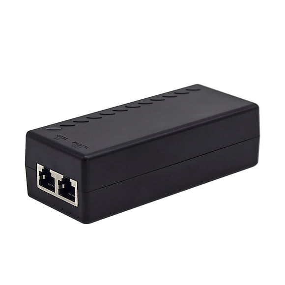 Adaptador de inyección PoE+ Gigabit ThePoeStore 30 W 48 V Power Over Ethernet Plus
