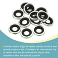 thumbnail image 4 of Arandelas M6 11,8x6,7x2mm Unique Bargains Carbono Acero Nitrilo Goma Junta Paquete de 12 Negro, 4 of 5