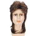 thumbnail image 3 of My Costume Wigs Brown Mullet Wig 70's 80's 90's Joe Dirt, 3 of 4