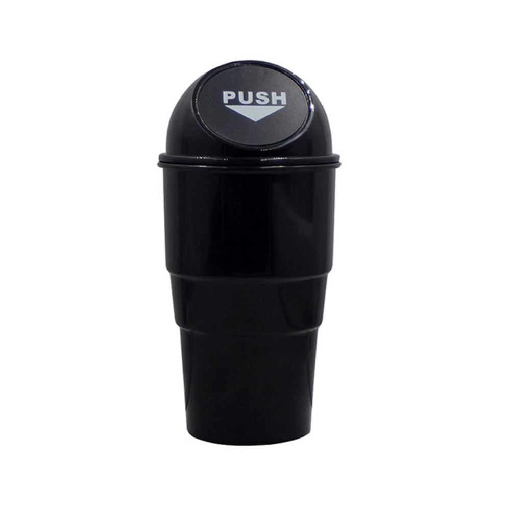 Vehicle Automotive Cup Holder Garbage Can Small Mini Trash Bin Car
