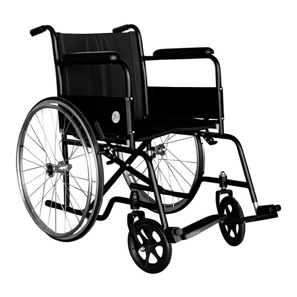 Silla De Ruedas Plegable Negro Resistente Lenivé LENIVE Rued-01