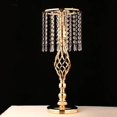 thumbnail image 4 of Crystals Candles Holder Table Wedding Flower Vase Candlesticks Gold 55cm, 4 of 9