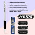 thumbnail image 4 of BAZIC Metro Mechanical Pencils 0.7mm w/ Ceramic Lead Refills, Colorful Barrel, 3-Packs, 4 of 7