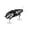 Black, variant on Visland 6CM/6.5G Multi-Jointed Fishing Lure with Hooks Realistic 2-Section Swimbait Plastic Artificial Bait Freshwater Saltwater Bass Trout Pike Fishing Accessories