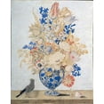 thumbnail image 2 of Todini, Lorenzo 12x14 White Modern Wood Framed Museum Art Print Titled - Florentine, Vase of Flowers, 2 of 4