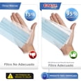 thumbnail image 5 of Best Trading Cubrebocas Azul 50 piezas, Mascarilla Desechable Termosellada Tricapa, Tapabocas con 50 Piezas con Ajustador Nasal Oculto y Tecnología Ligera de Filtrado Efectivo, 5 of 5