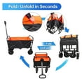 thumbnail image 4 of Folding cart That Does not Need to be Assembled Station Wagon, Grocery cart (Orange+Black Mini cart) (Black+orange Mini cart), 4 of 7