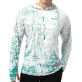 thumbnail image 1 of Camisas de manga larga para hombre con protección solar UPF 50+, SPF, ligeras, de secado rápido, senderismo, correr, pescar, verde menta, tamaño mediano, 1 of 6