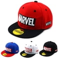 thumbnail image 2 of disney beanie beanie cap de los vengadores para niños y niñas, Capitán America flat wing beanie, Spiderman, 2021 hola suerte unisex, 2 of 2