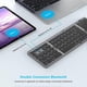 thumbnail image 2 of Wireless Keyboard with Sensitive Touchpad, Rechargeable, Portable and Foldable, Dual Bluetooth Keyboard for Laptop/Tablet/iPad/Smart TV - Compatible W, 2 of 5