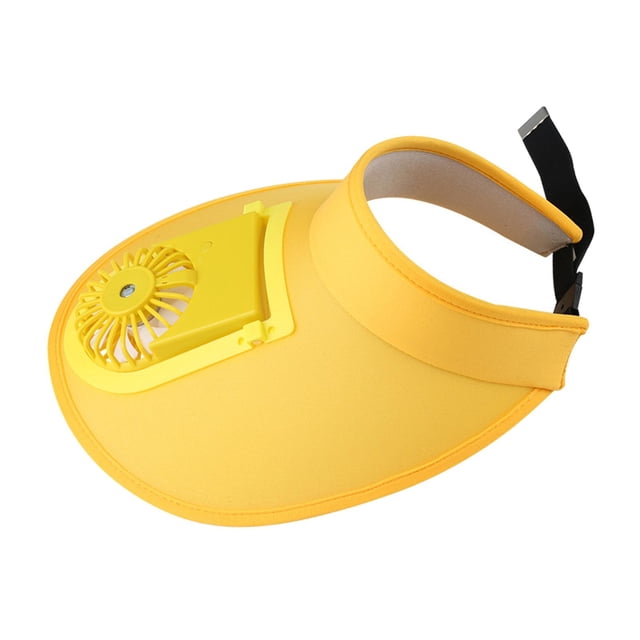 Sombrero de Ventilador Solar Sombrero de Béisbol con Ventilador de Enfriamiento Panel Solar Sombrero de Visera de terre Sombrer , Amarillo Estilo B-Amarillo Yinane Sombrero de béisbol con ventilador de refrigeración