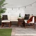 thumbnail image 2 of Acacia Modulaire 7 Pièces - 5 Places + Pouf + table d'Appoint - Marron Foncé, 2 of 24