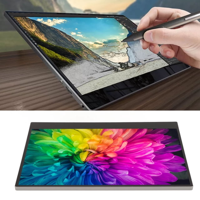 Moniteur Externe Portable de 15,6 Pouces, Moniteur à Écran Tactile de Jeu IPS LED 4K 3840x2160, avec Interface Multimédia Micro HD, USB‐C, pour Xbox, Switch, Portable PC