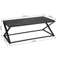 thumbnail image 4 of FurnitureR Morden Cross Legs Coffee Table, 4 of 9