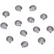 thumbnail image 1 of 150 cuentas espaciadoras redondas planas de aleación tibetana de plata tallada con forma de vórtice, espaciadores para hacer joyas, pulseras y collares., 1 of 9
