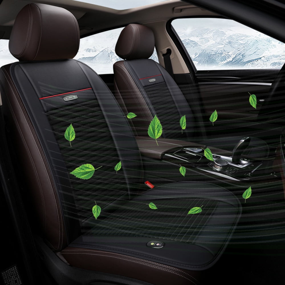 Wind Force] Ventilated Cooling Car Seat Cushion Black 12V/24V Automotive  Cover