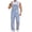 Light Blue, variant on Overalls for Men Work Utility Jumpsuit Denim Bib Coveralls with Multi Pockets(Purple,M)