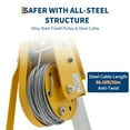 thumbnail image 3 of Confined Space Tripod Kit with 2600 Lb Winch, 8 Ft Adjustable Tripod Stand, 98 in Steel Cable, 1102 Lb Load Capacity, Rescue & Fall Protection System, Storage Bag for Traditional Confined Spaces, 3 of 7