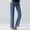 Blue, variant on Maternity Women's Straight Leg Jeans Over The Belly High Waist Stretch Denim Pants