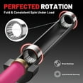 thumbnail image 3 of ROALW Olympic Barbell, 2-inch Weight Bar for Strength Training. 7ft Olympic Bar, 1000lb Plus Capacity, Chrome/Zinc Plating, knurled Grip for Bench Press Deadlift Squat, Pink, 3 of 8
