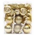 thumbnail image 1 of Juego de bolas navideñas pintadas con forma de piruleta de caramelo y bastón de caramelo, colgante decorativo navideño, 1 of 5