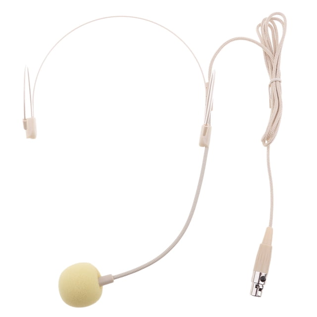 1 Pieza Micrófono de Tubo con Longitud de Cable 1 m Modelo JY533 Color Beige Regalo de Navidad - Beige,XLR 4 Pin XLR 4Pin Sunnimix Micrófono de diadema de 3 pines