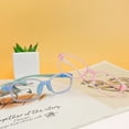 thumbnail image 5 of LAMBBAA Kids Blue Light Blocking Glasses 2 Pack Square Flexible Frame UV400 Protection Anti Blue Ray Computer Glasses Anti Glare Eyewear for Boys Girls Age 3-12 (Blue+Pink), 5 of 5
