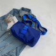 thumbnail image 3 of Bolso bandolera de tela Oxford, bolso de gimnasio de moda para mujer, pequeño, estilo horizontal, informal, de color sólido, bolso de hombro para ir al trabajo, bolso tostado, 3 of 5