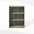 thumbnail image 4 of Furinno Simple Open Shelf, Bookcases, 3-Tier, French Oak, 4 of 6