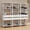 White, variant on Madesa Wardrobe Clothes Storage Rack with 6 Drawers and Open Shelves 82"L Multiuse Modular Cabinet for Bedroom Organization - White