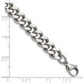 thumbnail image 3 of Stainless Steel Bracelet Chain Styles Curb Men's 9.5 mm 8 in Chisel Polished 7.75, 3 of 3