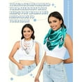thumbnail image 6 of AWAYTR 35” Large Square Satin Head Scarf - 3Pcs Women Satin Hair Scarves Silk Bandana Scarf Headscarf, 6 of 9
