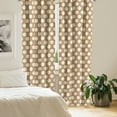 thumbnail image 3 of Ambesonne Tan Window Curtains, Big Polka Dots Grungy Old, Each 28" W x 95" L, Tan Cream, 3 of 5