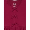 thumbnail image 3 of Wonder Nation Girls Bow Front Skater Dress with Short Sleeves, Sizes 4-18 & Plus, 3 of 3