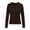 Brown, variant on ClodeEU Women's Crew Neck Long Sleeve Thermal Top, Light Fleece Slim Fit Warm Lining Base Layer Top ,Women's S-XXL
