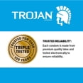 thumbnail image 4 of Trojan Premium Latex Condom Spemicidal Lubricant Reservior Tip, 3ct, 6-Pack, 4 of 6