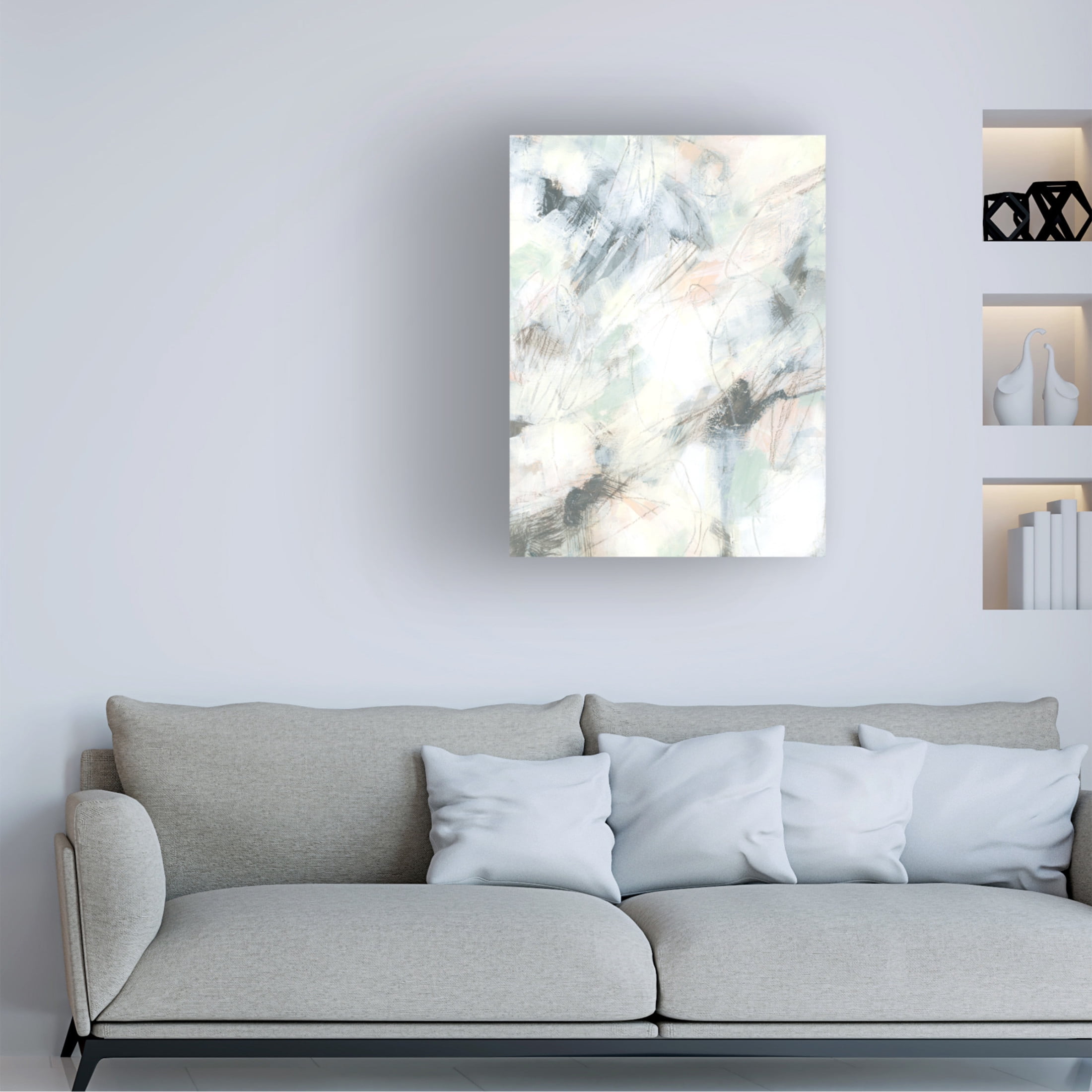 Trademark Fine Art June Erica Vess  Static Pastel I Canvas Wall Art