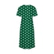 thumbnail image 5 of Vestido Casual Pantalones para Mujeres Vestido de Cuello Alto Cintura Elástica Cuello en V Manga Corta Polka Dot Cuello Redondo Top, 5 of 5