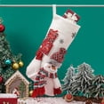 thumbnail image 2 of Kedshhgu Christmas Stockings Set of 3, Lovely Cute Santa Deer Bear Pattern Decorative Christmas Stockings, for Family Holiday Party Christmas Decorations, 2 of 4