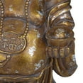 thumbnail image 4 of 11" x 17" Bronze Polystone Meditating Buddha Sculpture with Engraved Carvings and Relief Detailing, by DecMode, 4 of 8