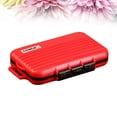 thumbnail image 2 of Drop Resistance Memory Storage Case Holder SD Storage Box Camera Cartridge Waterproof(Red), 2 of 9