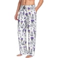 thumbnail image 6 of Hirioo Lavender Bicycle for Men's PJ Pajama Pants Sleep Pants Men's Home Trousers with Pockets,S-3XL-3X-Large, 6 of 6