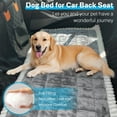 thumbnail image 5 of Eurhowing Backseat Pet Bed Mat, Non-Slip Dog Bed for Car, Fuzzy Dog Seat Cover for Car Back Seat, Fit for Backseat Extenders and Seat Covers (Dark Gray, 24.8x54 inch), 5 of 10